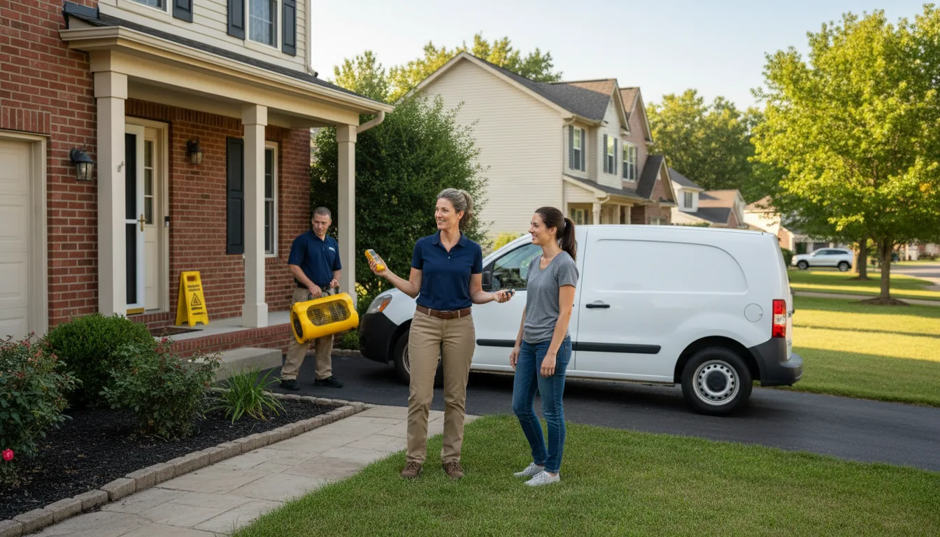 Residential water damage restoration in Delcambre, LA